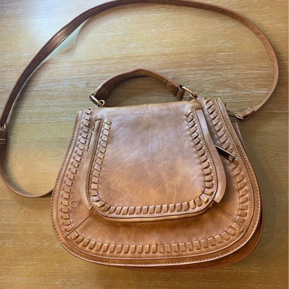 Brown Leather Crossbody Bag